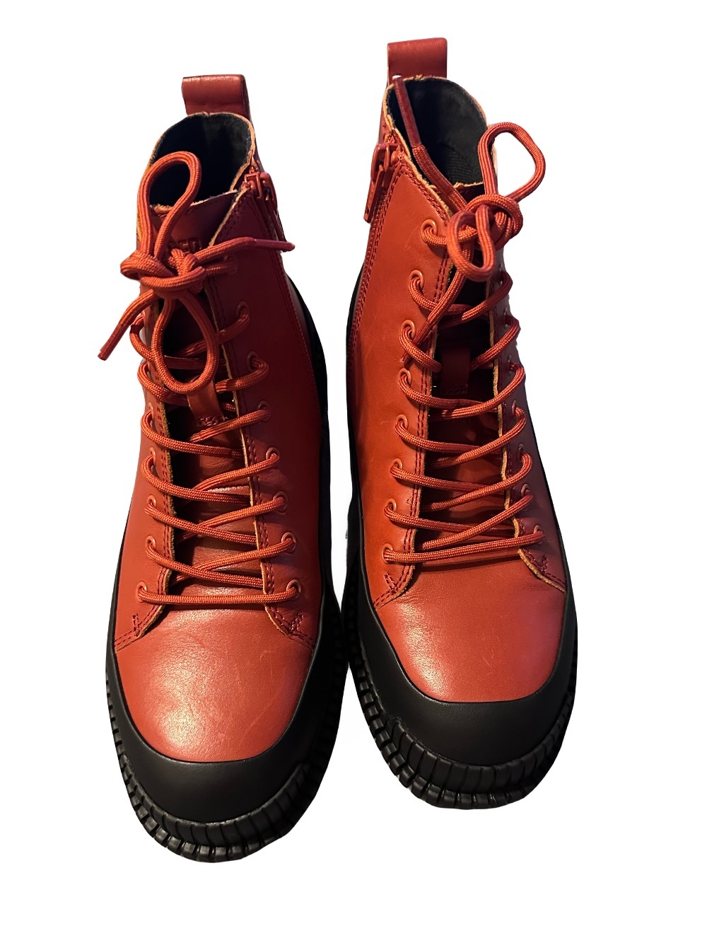 Camper Pix Lace-Up Boot Rust Leather 
Lug Sole - Picture 7 of 7